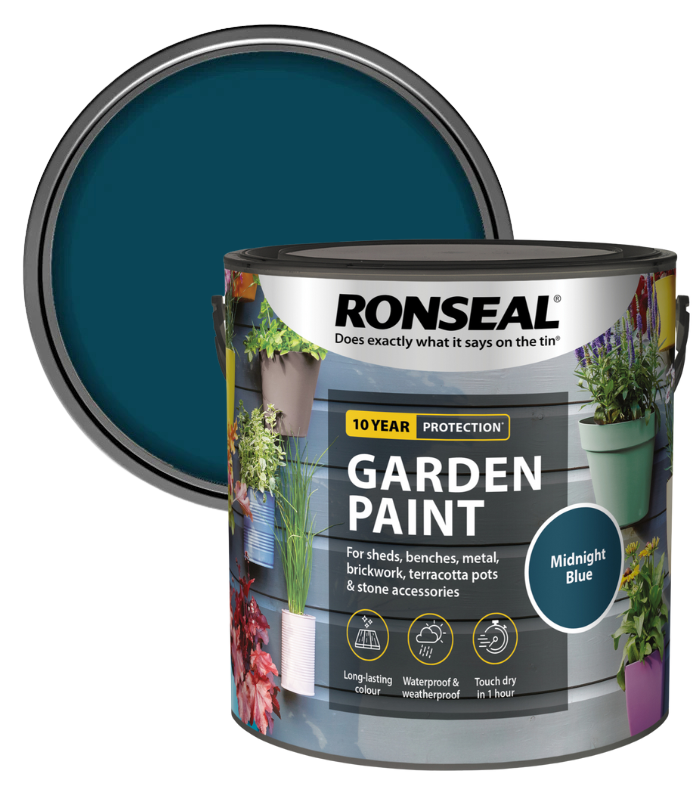 Ronseal Garden Paint - Midnight Blue - 2.5 Litre