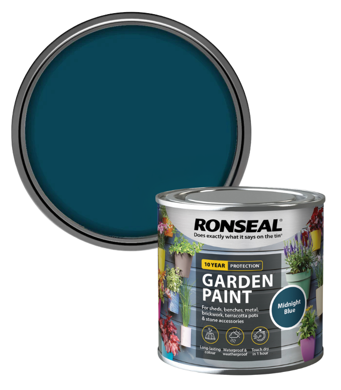 Ronseal Garden Paint - Midnight Blue - 250ml