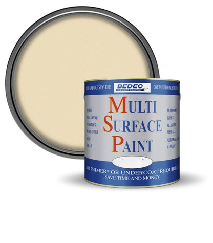 Bedec Multi Surface Paint - Gloss - Ivory - 2.5L