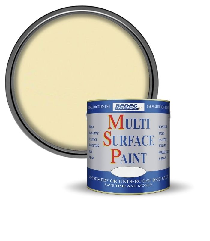 Bedec Multi Surface Paint - Gloss - Soft Cream - 750ml