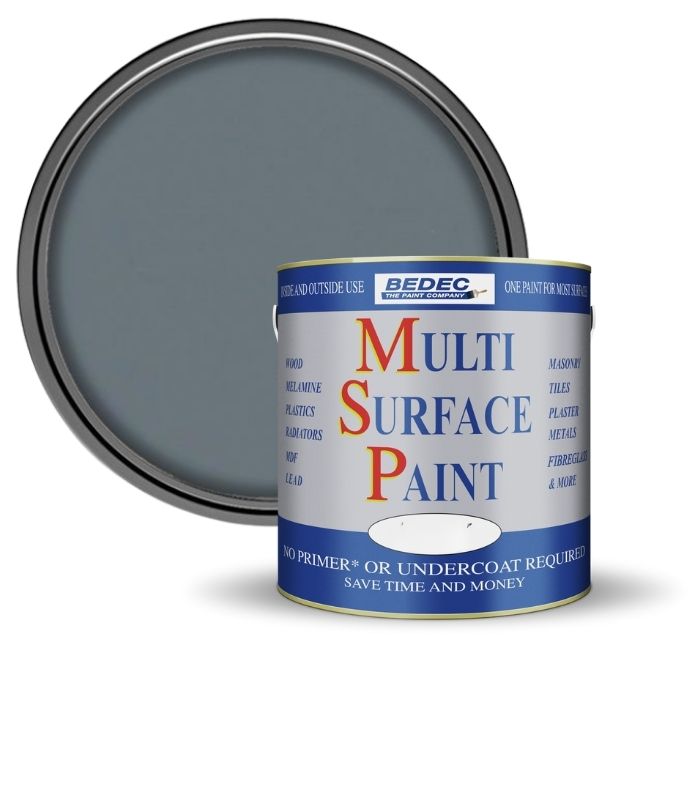 Bedec Multi Surface Paint - Gloss - Dark Grey - 2.5L