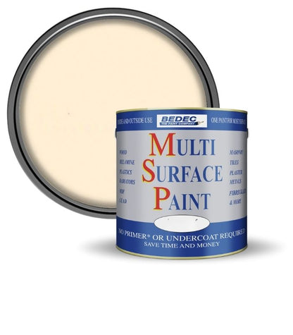 Bedec Multi Surface Paint - Gloss - Magnolia - 2.5L