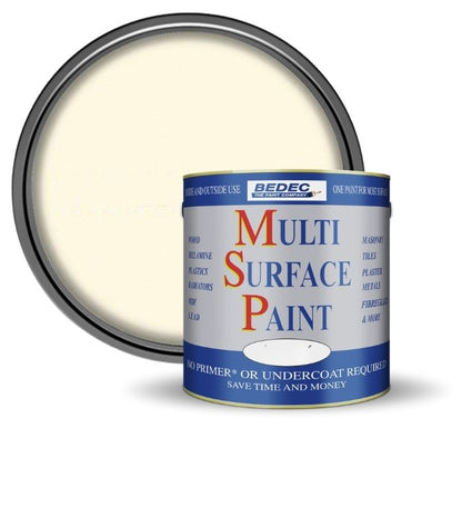 Bedec Multi Surface Paint - Gloss - Regency White - 2.5L