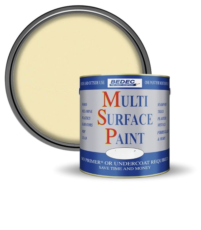 Bedec Multi Surface Paint - Gloss - Soft Cream - 2.5L