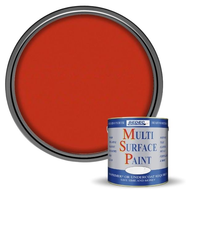 Bedec Multi Surface Paint - Gloss - Red Cossack - 250ml