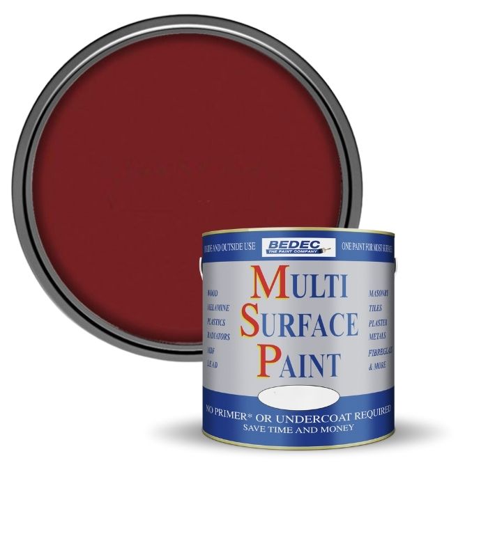 Bedec Multi Surface Paint - Gloss - Claret - 750ml