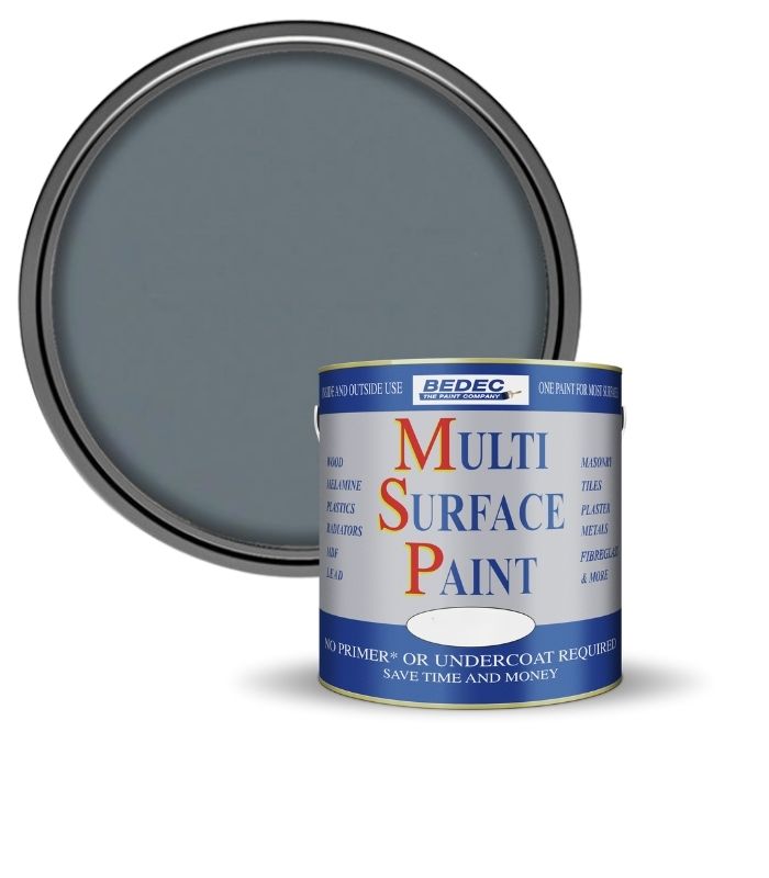 Bedec Multi Surface Paint - Gloss - Dark Grey - 750ml
