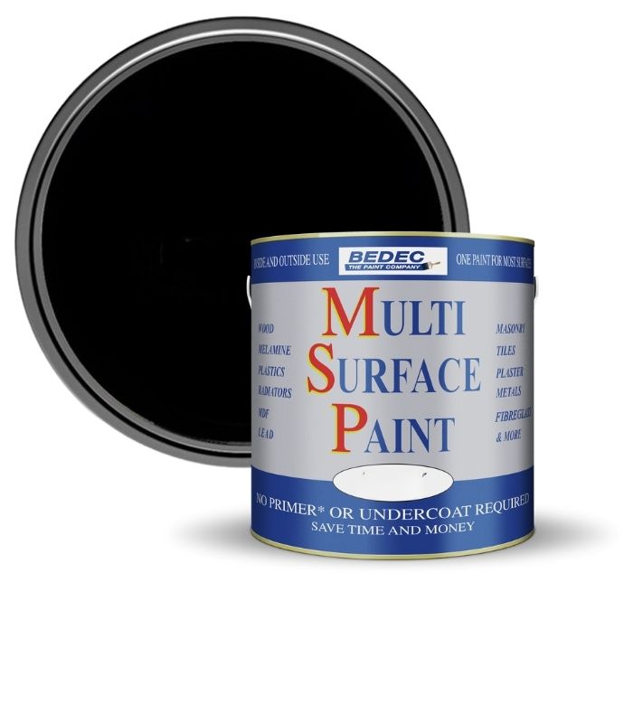 Bedec Multi Surface Paint - Gloss - Black - 2.5L