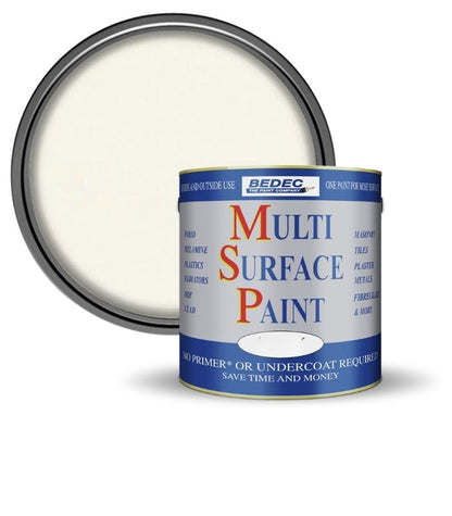 Bedec Multi Surface Paint - Gloss - Old White - 2.5L