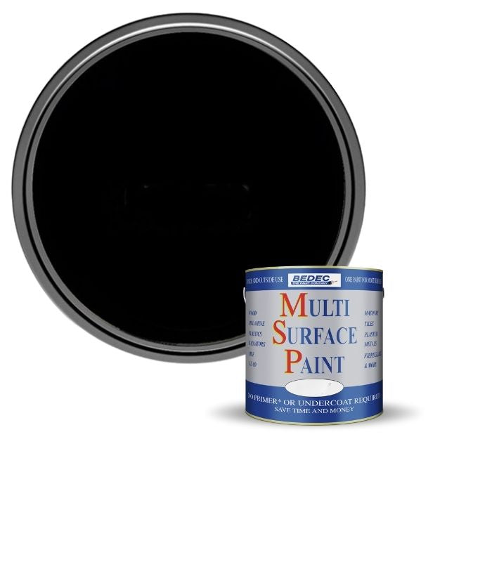 Bedec Multi Surface Paint - Gloss - Black - 250ml