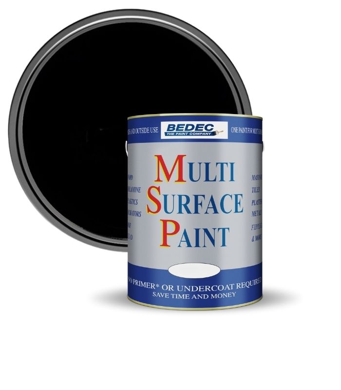 Bedec Multi Surface Paint - Gloss - Black - 5L