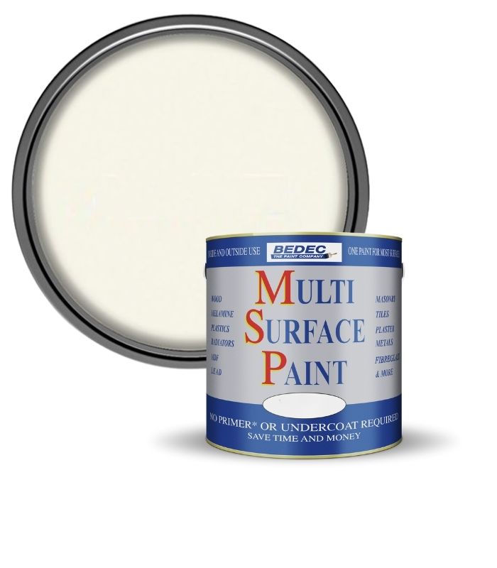 Bedec Multi Surface Paint - Gloss - Old White - 750ml