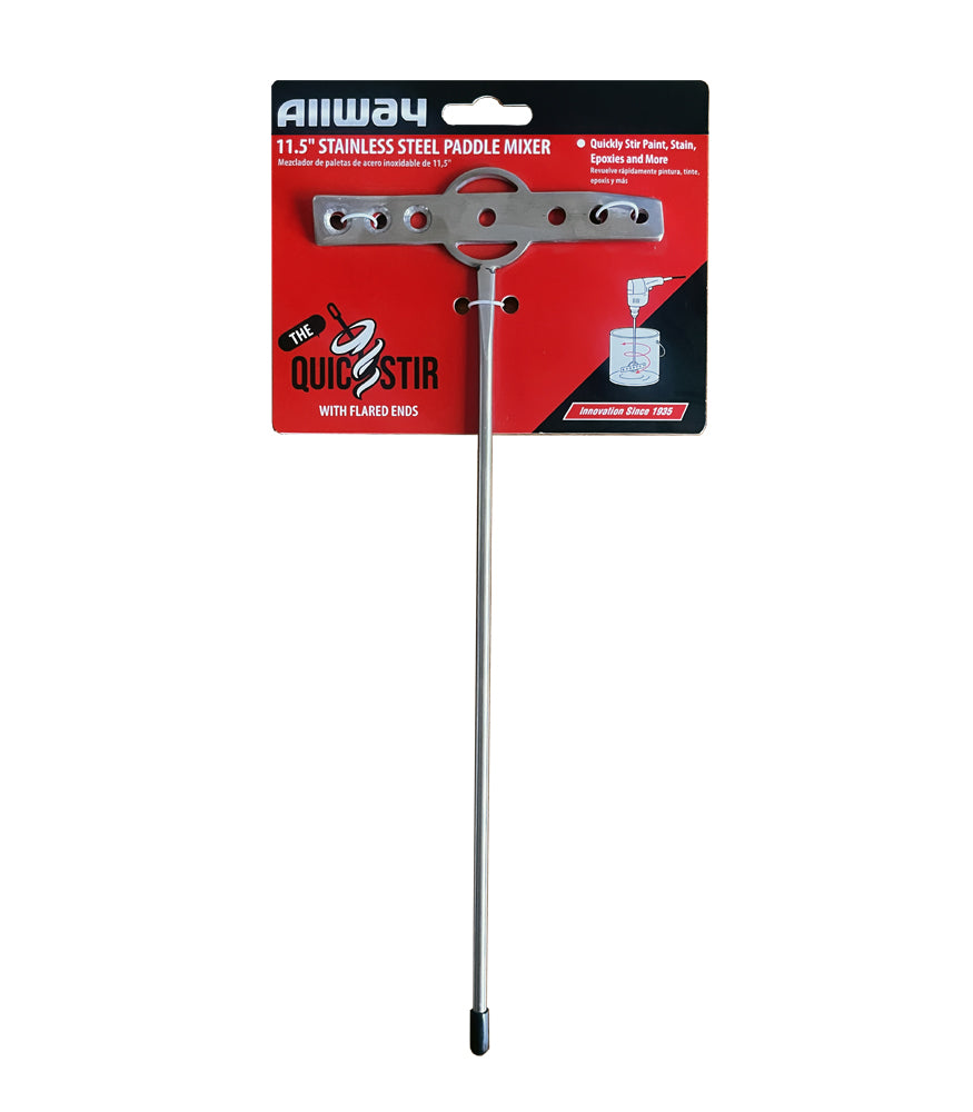 Allway Quick Stir Cyklone Multi Purpose Paint Stirrer Stainless Steel - 11.5 Inch