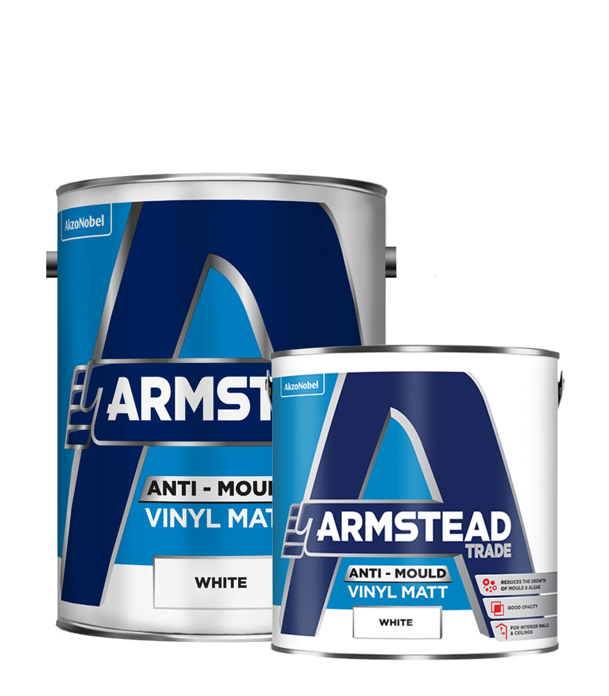 Armstead Trade Anti-Mould Vinyl Matt Paint - White