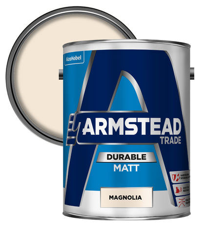 Armstead Trade Durable Matt - Magnolia - 5 Litre