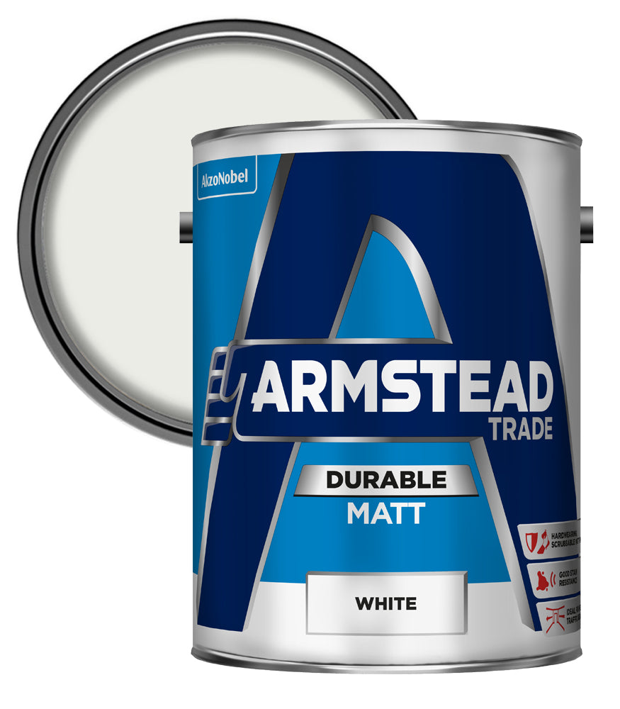 Armstead Trade Durable Matt - White - 5 Litre