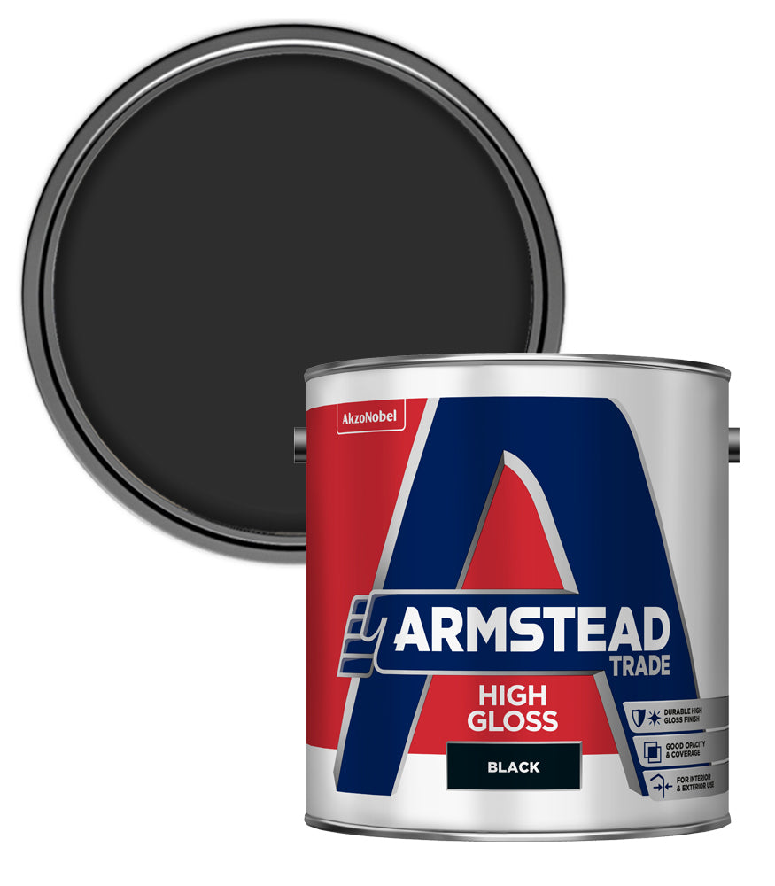 Armstead Trade High Gloss - Black - 2.5 Litre