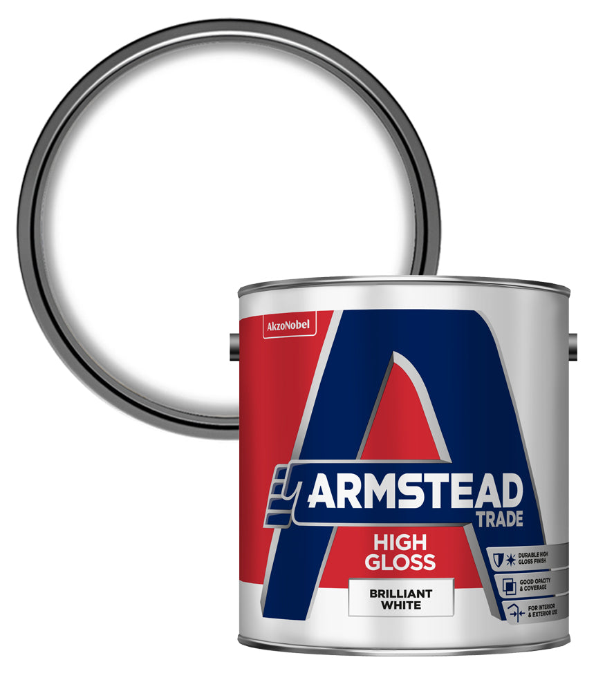 Armstead Trade High Gloss - Brilliant White - 2.5 Litre
