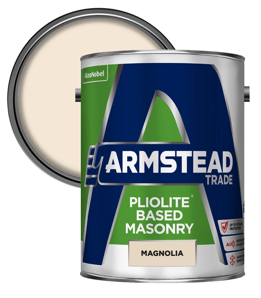 Armstead Trade Pliolite Masonry - Magnolia - 5 Litre