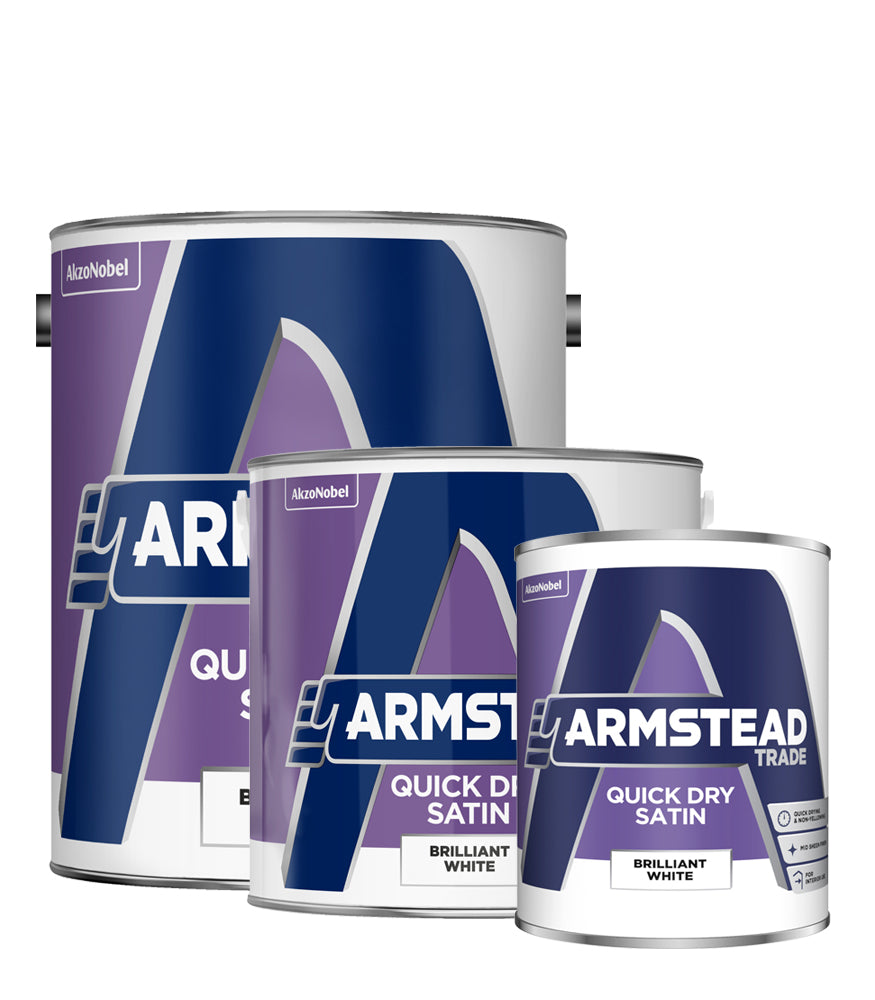 Armstead Trade Quick Dry Satin Paint - Brilliant White