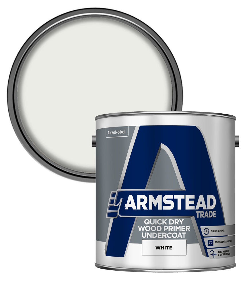 Armstead Trade Quick Dry Wood Primer Undercoat - 2.5 Litre