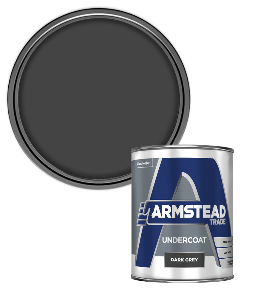 Armstead Trade Undercoat - Dark Grey - 1 Litre