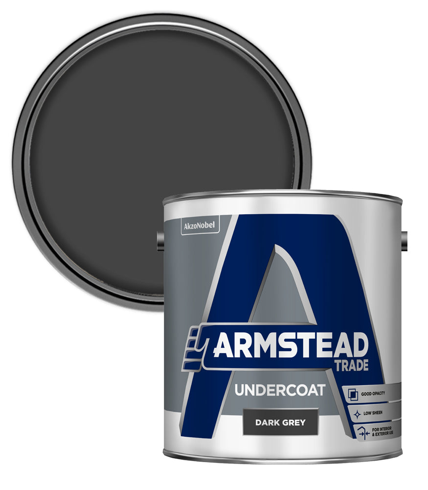 Armstead Trade Undercoat - Dark Grey - 2.5 Litre