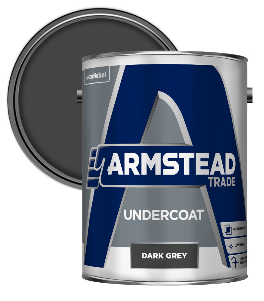 Armstead Trade Undercoat - Dark Grey - 5 Litre