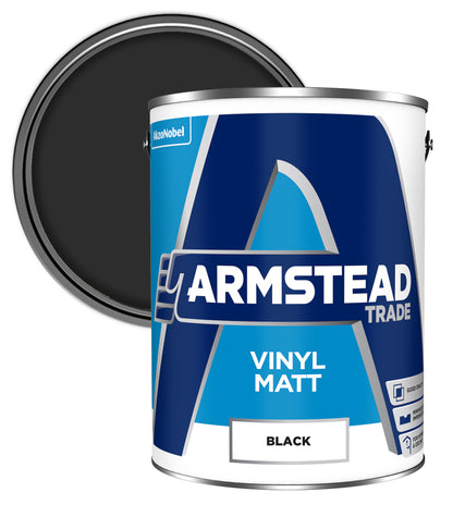 Armstead Trade Vinyl Matt - Black - 5 Litre