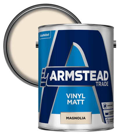 Armstead Trade Vinyl Matt - Magnolia - 5 Litre