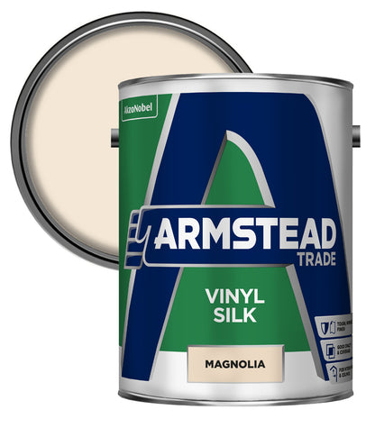 Armstead Trade Vinyl Silk - Magnolia - 5 Litre