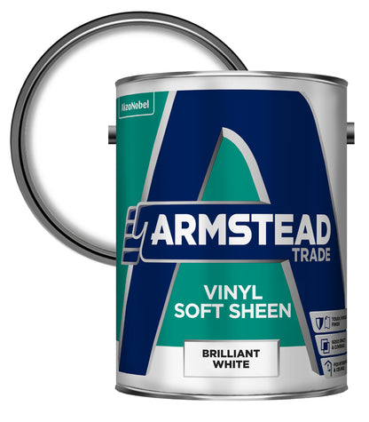 Armstead Trade Vinyl Soft Sheen - Brilliant White - 5 Litres