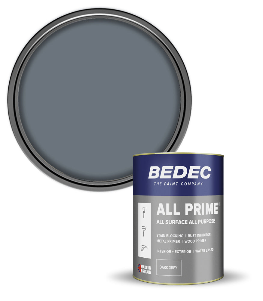 Bedec All Prime Paint - Dark Grey - 750ml