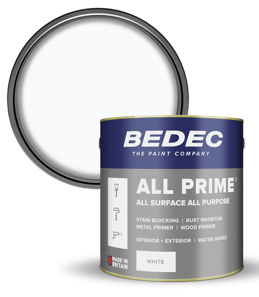 Bedec All Prime Paint - White - 2.5 Litres