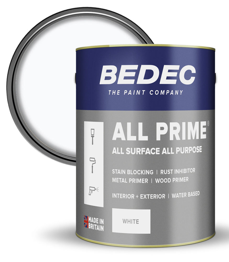 Bedec All Prime Paint - White - 5 Litres