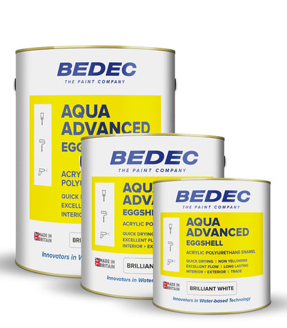 Bedec Aqua Advanced Paint Eggshell - Brilliant White