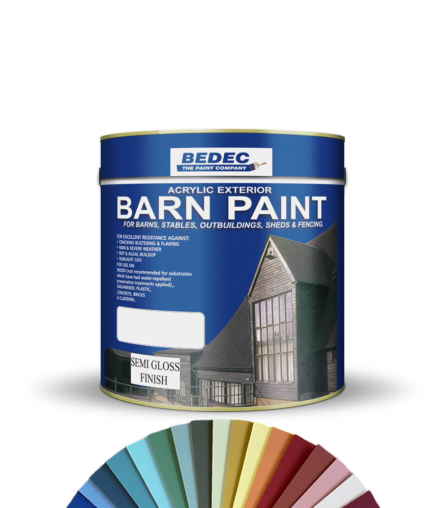 Bedec Barn Paint - Semi Gloss - 2.5L - Tinted Colour Match