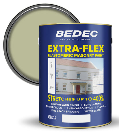 Bedec Extra Flex Masonry Paint - Clifton Grey - 5 Litre