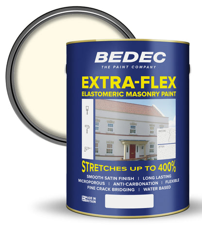 Bedec Extra Flex Masonry Paint - Gardenia - 5 Litre