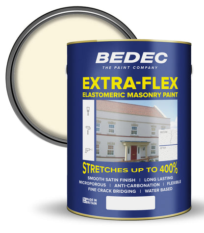 Bedec Extra Flex Masonry Paint - Magnolia - 5 Litre
