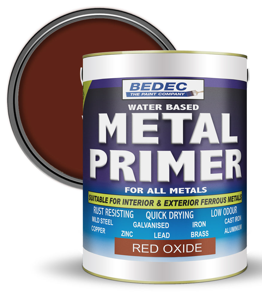Bedec All Metals Primer - Red Oxide Paint  - 5 Litre