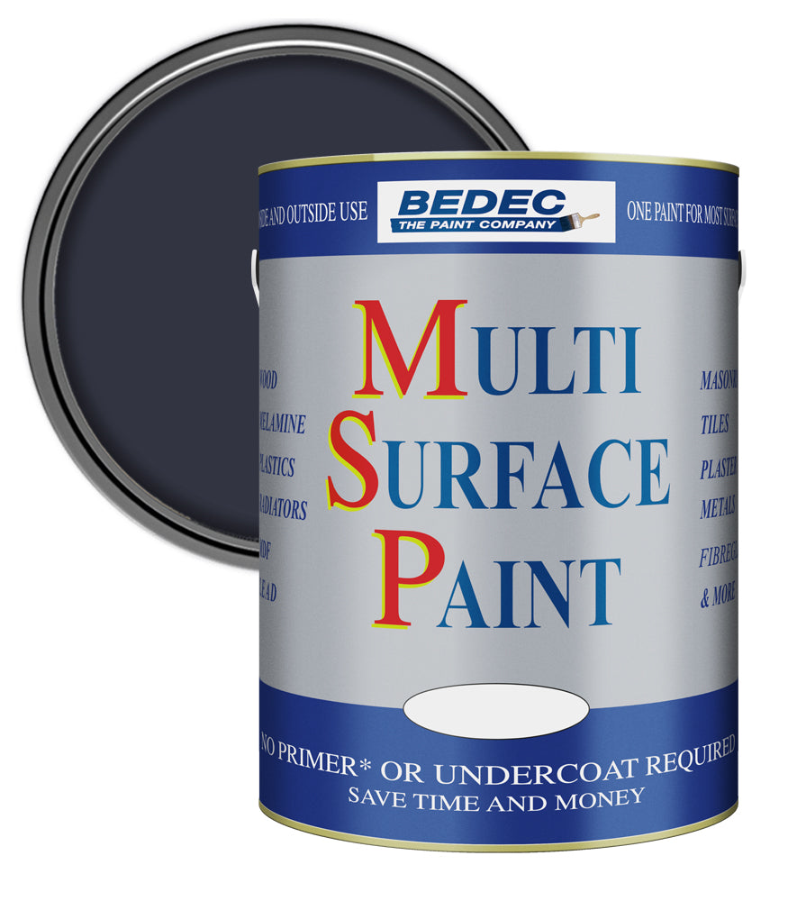 Bedec Multi Surface Paint - Gloss - Anthracite - 5 Litre