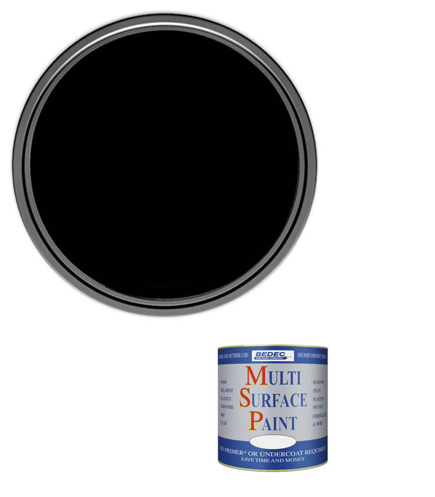 Bedec Multi Surface Paint - Gloss - Black - 250ml