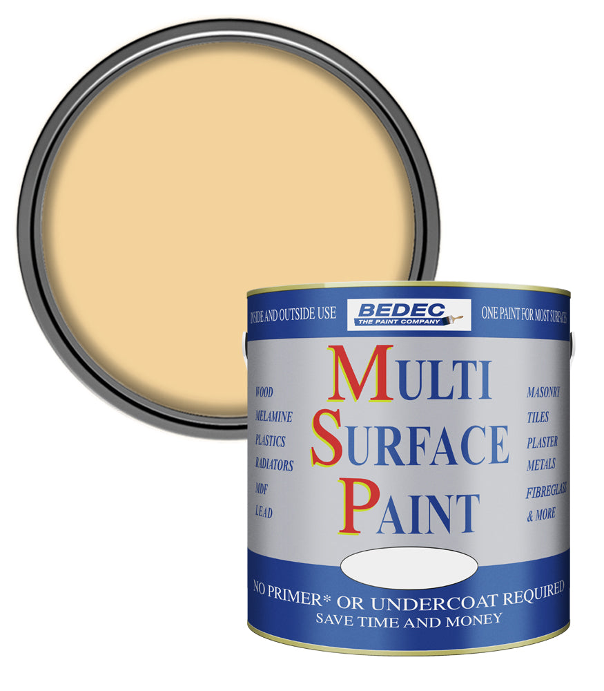 Bedec Multi Surface Paint - Gloss - Butterscotch - 2.5L