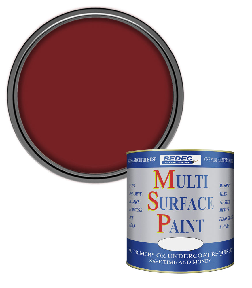 Bedec Multi Surface Paint - Gloss - Claret - 750ml