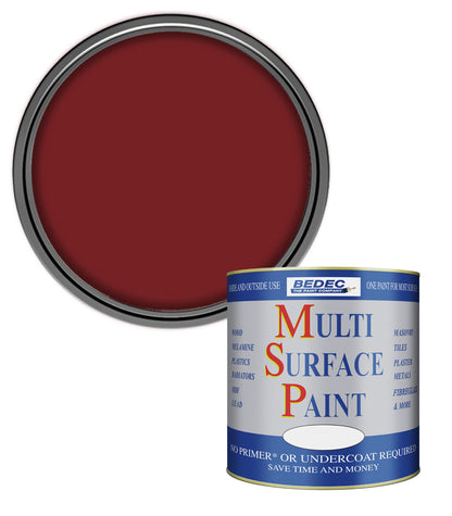 Bedec Multi Surface Paint - Gloss - Claret - 750ml