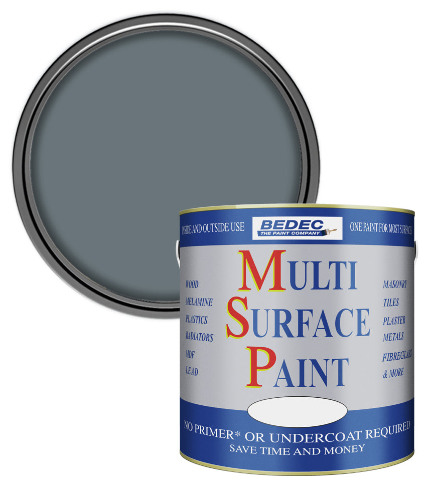 Bedec Multi Surface Paint - Gloss - Dark Grey - 2.5L