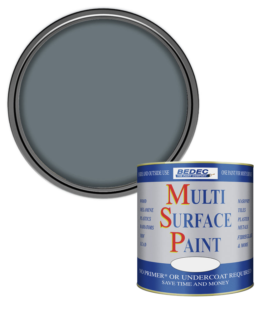 Bedec Multi Surface Paint - Gloss - Dark Grey - 750ml