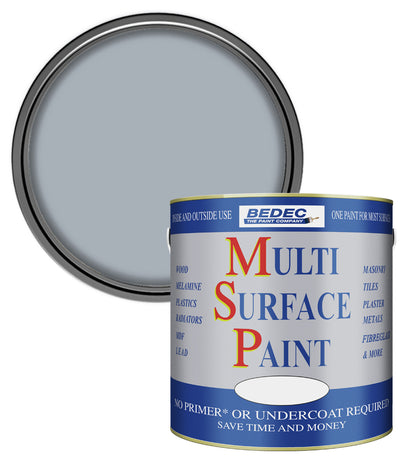 Bedec Multi Surface Paint - Gloss - Light Grey - 2.5L