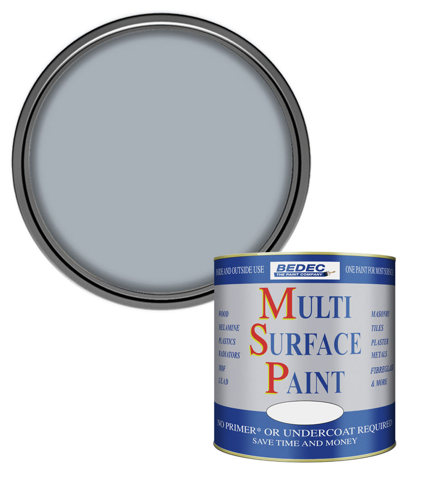 Bedec Multi Surface Paint - Gloss - Light Grey - 750ml